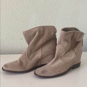 Zara Beige Ankle Booties